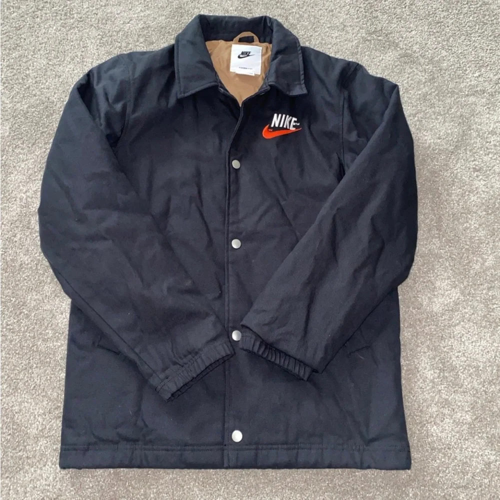 Nike Trend Embroidered‎ Logo Therma Fit Canvas Jacket XS Dark Blue DM5275